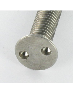 Parafuso de metais Seguro cabeça fresada SNAKE EYES M3X16 Aço inoxidável A2 microparafusos 2