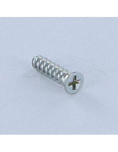 Parafuso autorroscante para plástico cabeça fresada Phillips 0 2,3 x 10 Aço zinco branco microparafusos