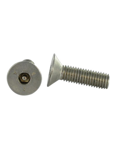 Parafuso de metais Aço inoxidável A2 Seguro cabeça fresada hexagonal oca FHC chave de 6 com pino M10X35