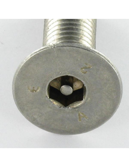 Parafuso de metais Aço inoxidável A2 Seguro cabeça fresada hexagonal oca FHC chave de 6 com pino M10X35