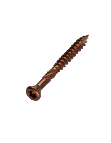 Parafuso de terraço pico cut TEKOR cabeça fresada de panela TORX T25 5X50 cut ponto antifenda tipo 17 Aço