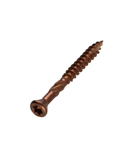 Parafuso de terraço pico cut TEKOR cabeça fresada de panela TORX T25 5X50 cut ponto antifenda tipo 17 Aço