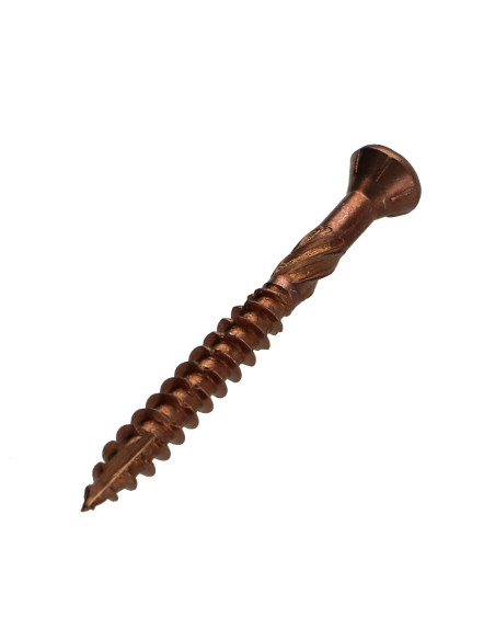 Parafuso de terraço pico cut TEKOR cabeça fresada de panela TORX T25 5X50 cut ponto antifenda tipo 17 Aço