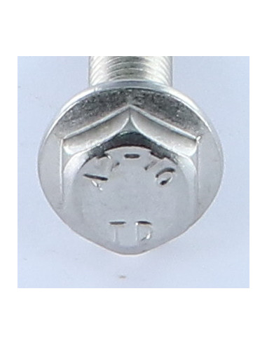 Parafuso de metais cabeça hexagonal flange lisa M8X16 Aço inoxidável A2