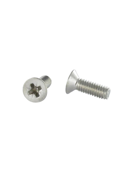 Parafuso de metais cabeça fresada Phillips 2 M4X12 Aço inoxidável A2