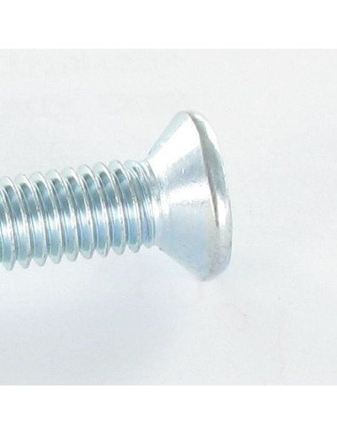 Parafuso de metais cabeça fresada Phillips 2 M5X10 Aço zinco branco