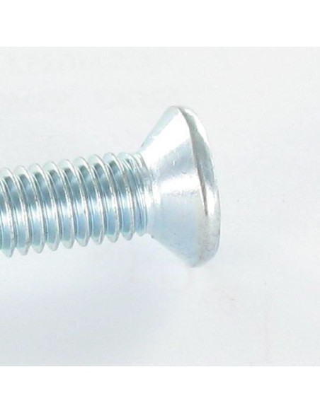 Parafuso de metais cabeça fresada Phillips 2 M5X10 Aço zinco branco