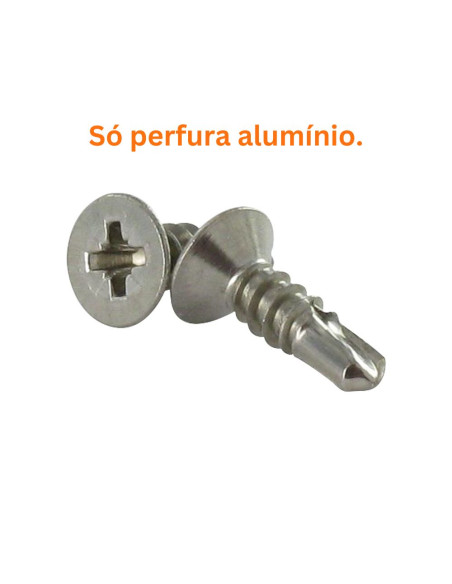 Autoperfurante Aço inoxidável A2 cabeça fresada Pozi 4,8X45