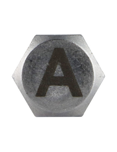 Parafuso de metais cabeça hexagonal 8X35 Aço inoxidável A4 com gravação de letras "TEM"