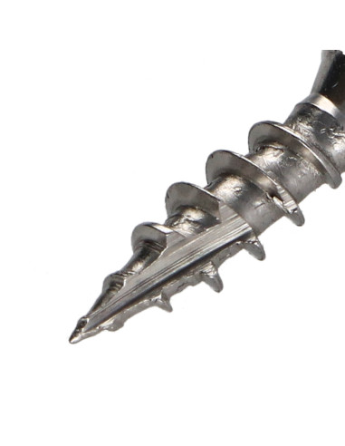 Parafusos de madeira e aglomerado TEKOR Aço inoxidável A2 cabeça fresada dentado TORX T10 3X16 rosca total cut