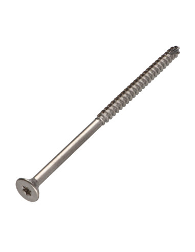 Parafusos de madeira e aglomerado TEKOR Aço inoxidável A2 cabeça fresada dentado TORX T25 5X120 roscado sobre 70
