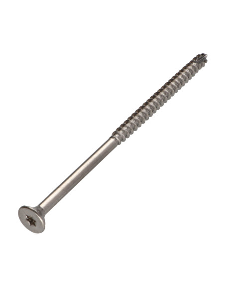 Parafusos de madeira e aglomerado TEKOR Aço inoxidável A2 cabeça fresada dentado TORX T25 5X120 roscado sobre 70