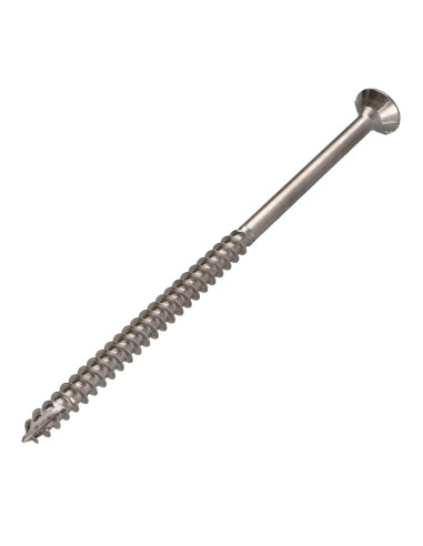 Parafusos de madeira e aglomerado TEKOR Aço inoxidável A2 cabeça fresada dentado TORX T25 5X120 roscado sobre 70