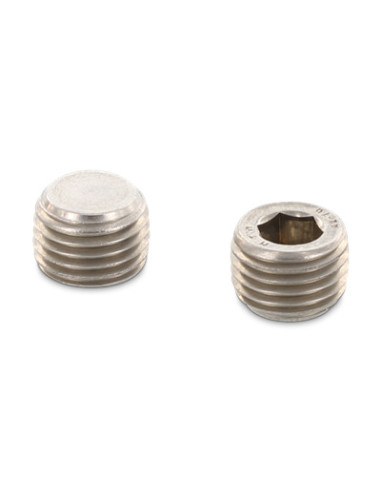 Tampão de parafuso macho hexagonal oco 10X9,2 chave de 8 3/8" Aço inoxidável A2