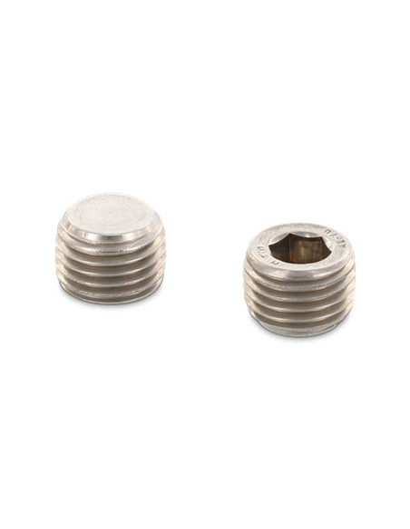 Tampão de parafuso macho hexagonal oco 10X9,2 chave de 8 3/8" Aço inoxidável A2