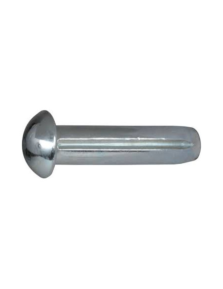 Prego de ranhura com cabeça semi-redonda Aço inoxidável A2 2X4