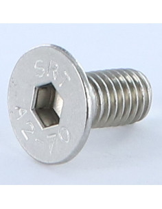 Parafuso de metais Aço inoxidável A2 cabeça fresada hexagonal oca FHC chave de 5 M8X20 rosca total