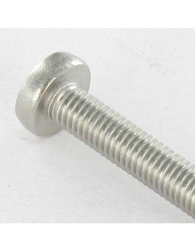 Parafuso de metais cabeça abaulada larga Pozi PZ6 M4X8 Aço inoxidável A4