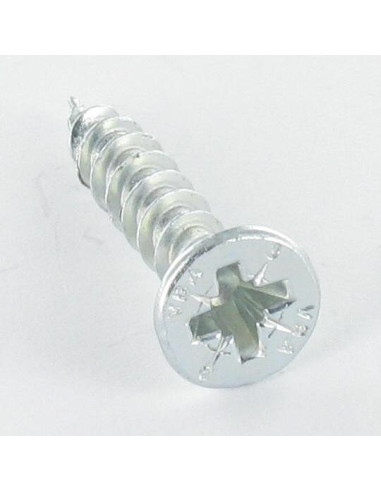 Parafuso de madeira aglomerado VBA3 cabeça fresada Pozi 3,5 x 40 Aço zinco branco