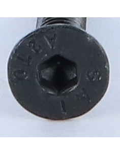 Parafuso de metais Aço inoxidável A2 cabeça fresada hexagonal oca FHC chave de 4 M6X30 Preto rosca total 2