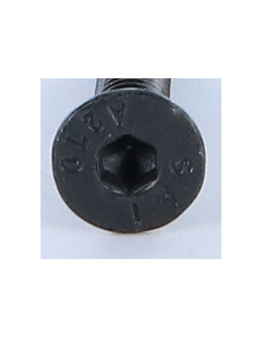 Parafuso de metais Aço inoxidável A2 cabeça fresada hexagonal oca FHC chave de 4 M6X30 Preto rosca total