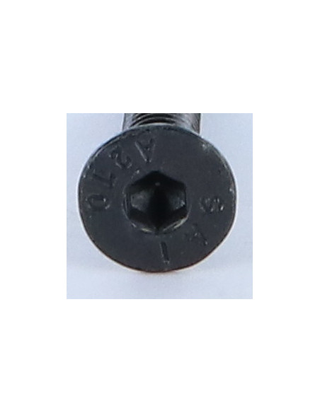 Parafuso de metais Aço inoxidável A2 cabeça fresada hexagonal oca FHC chave de 4 M6X30 Preto rosca total