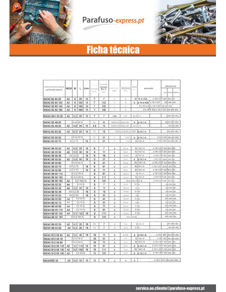 Autoperfurante Bimetal cabeça hexagonal 5,5 x 25 rosca total Arruela estanque com junta de neopreno epdm 16 espessura