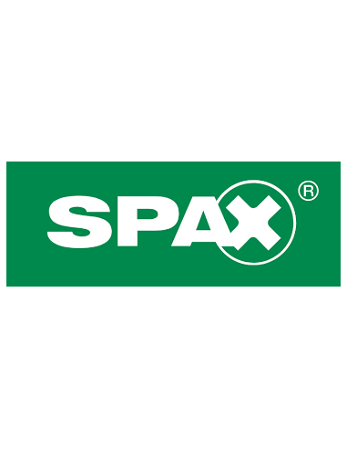 Spax Parafuso estrutural cabeça de disco Aço inoxidável A2 8X100 rosca total TORX T40