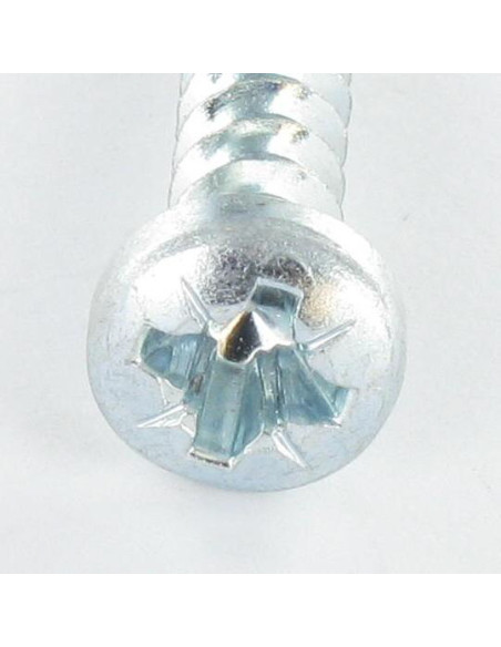 Parfuso de pvc cabeça cilíndrica Pozi 6X29 Perno 40 RÚSPER CINZA