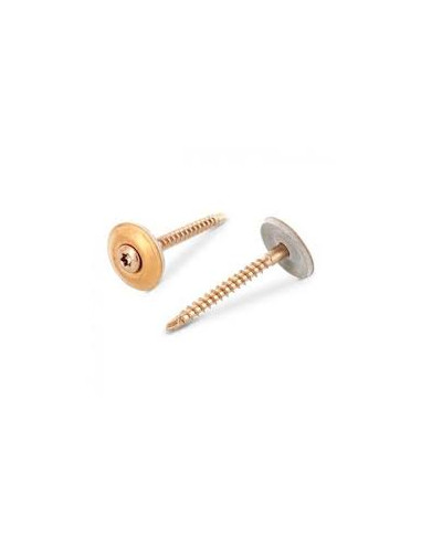 Parafuso para telhas cabeça fresada de panela TORX T20 4,5X25 Aço inoxidável A2 cobre Arruela estanque com junta de