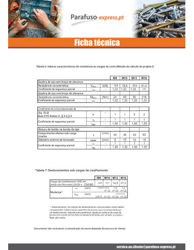 Bucha metálica Fixações M8X90 Aço inoxidável A4