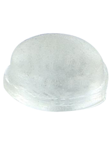 Batente de porta cilíndrico adesivo transparente 14X4,5