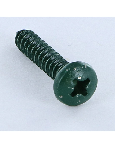 Parafuso de chapa Aço inoxidável A2 cabeça abaulada larga Pozi 4,8X25 Verde RAL6005 verde musgo