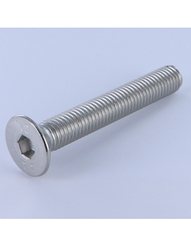 Parafuso de metais cabeça fresada hexagonal oca FHC chave de 10 M16X80 rosca total Aço inoxidável A4