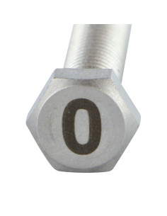 Parafuso de metais cabeça hexagonal 8X35 Aço inoxidável A4 Gravação FIGURA 0 2