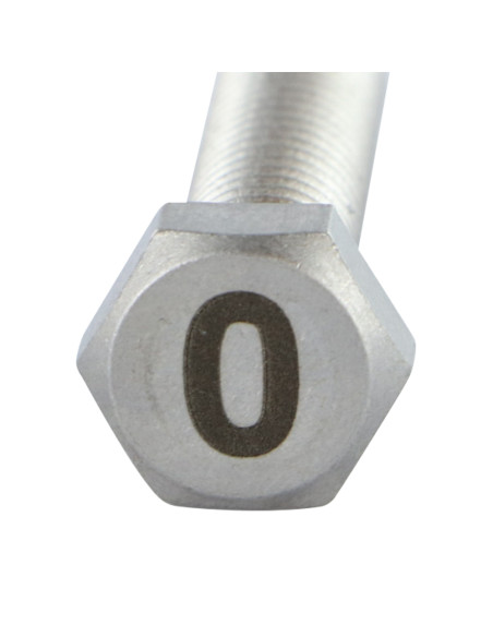 Parafuso de metais cabeça hexagonal 8X35 Aço inoxidável A4 Gravação FIGURA 0