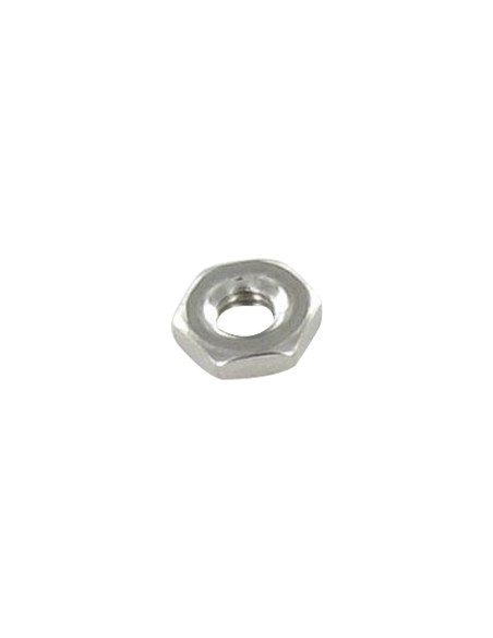 Porca hexagonal baixa hm/contraporca M2.5 Aço inoxidável A2