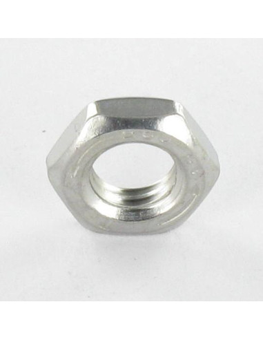 Porca hexagonal baixa hm/contraporca M2.5 Aço inoxidável A2