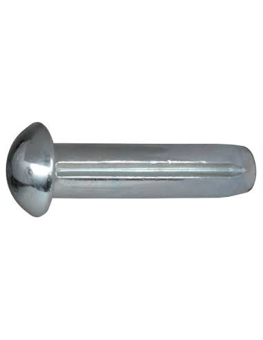 Prego de ranhura com cabeça semi-redonda Aço inoxidável A2 2X6