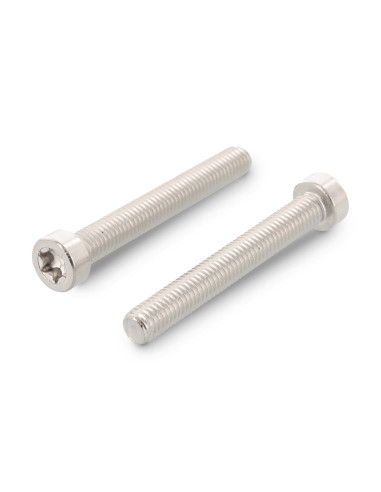 Parafuso de metais cabeça cilíndrica baixa TORX T45 M8X70 roscado sobre 38 Aço inoxidável A2