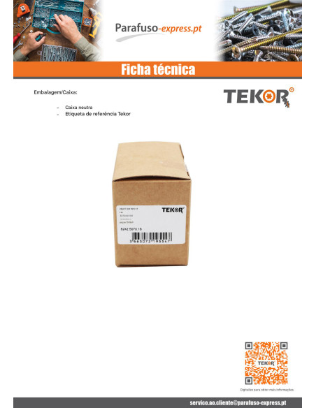 Parafusos de madeira e aglomerado TEKOR Aço inoxidável A2 cabeça fresada dentado TORX T25 5X90 roscado sobre 60 cut