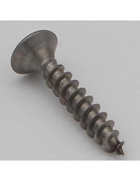 Parafuso de madeira aglomerado cabeça fresada TORX T40 8X40 rosca total Aço inoxidável A2