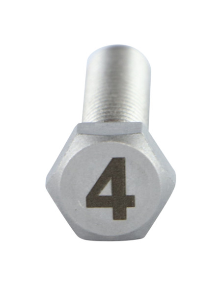Parafuso de metais cabeça hexagonal 8X35 Aço inoxidável A4 Gravação FIGURA 4