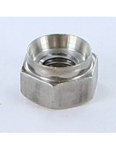 Porca tipo Kalei hexagonal M8 espessura de chapa 10 Aço inoxidável A2