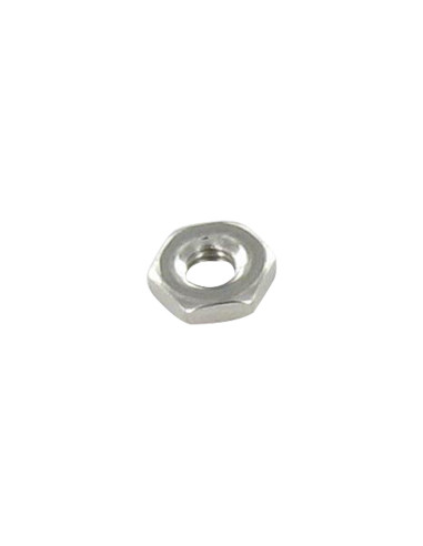 Porca hexagonal baixa hm/contraporca M3 espessura 1,5 Aço inoxidável A2