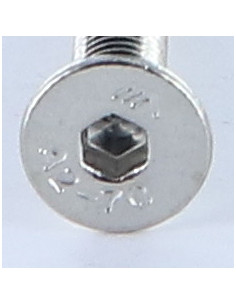 Parafuso de metais Aço inoxidável A2 cabeça fresada hexagonal oca FHC chave de 2 M3X30 rosca total microparafusos 2