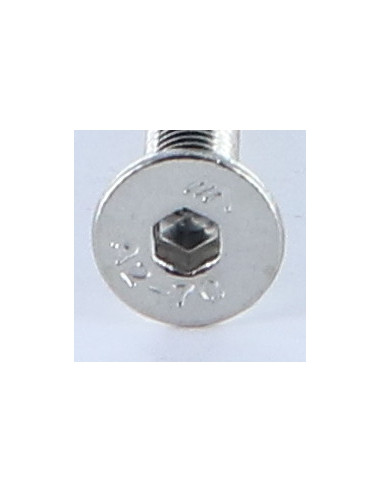 Parafuso de metais Aço inoxidável A2 cabeça fresada hexagonal oca FHC chave de 2 M3X30 rosca total microparafusos