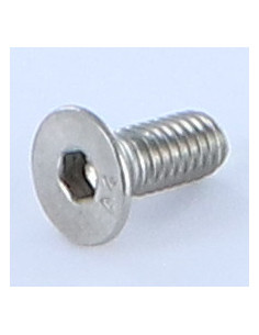 Parafuso de metais cabeça fresada hexagonal oca FHC chave de 2.5 M4X6 rosca total Aço inoxidável A4