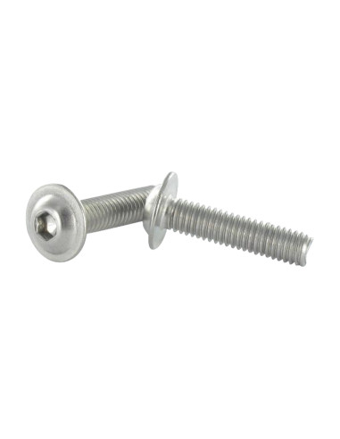 Parafuso de metais Parafuso de Cabeça Oca Sextavada flange com gola M3X6 chave de 2 Aço inoxidável A2