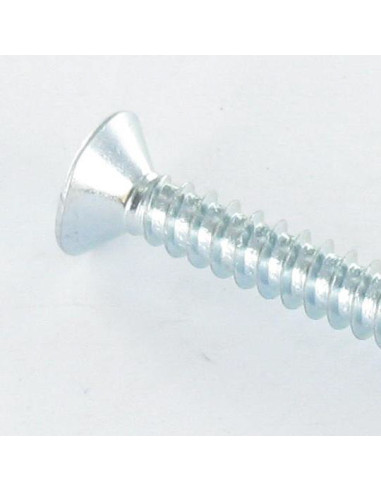 Autoperfurante cabeça fresada quadrado 3,9 x 25 Parafuso com Cabeça com Fenda quadrada 2 Aço zinco branco